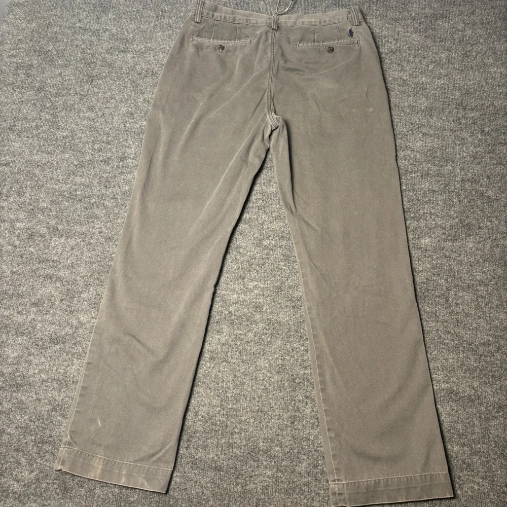 Polo Ralph Lauren Men's 32x32 Gray‎ Straight Fit Chino Pants Classic Trousers